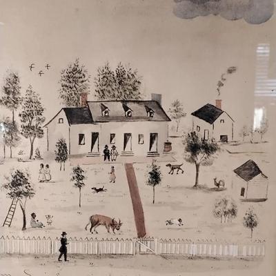 Lewis Miller - The Residence of Rev. J.N. Lewis In Wytheville June 28th 1856