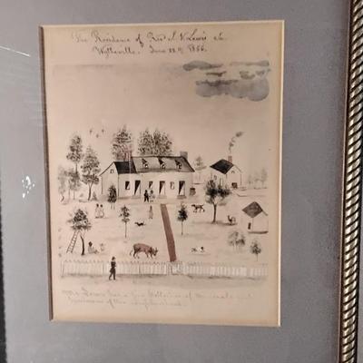 Lewis Miller - The Residence of Rev. J.N. Lewis In Wytheville June 28th 1856