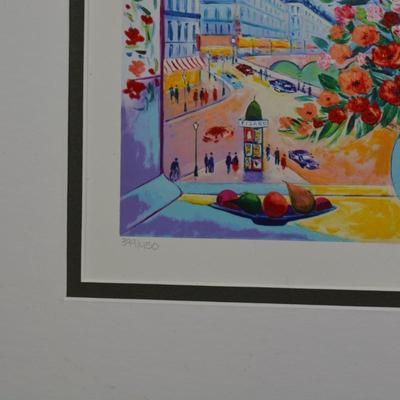 Framed & Matted Appraised Serio Lithograph in Color on Wove Paper Signed & Numbered