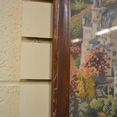Hand Done Vintage Cross Stitch Neuschwanstein Castle