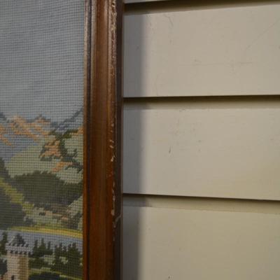 Hand Done Vintage Cross Stitch Neuschwanstein Castle
