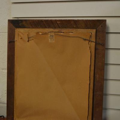 Framed JL Prevost French Floral Print Measures 22"x19.25"
