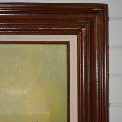 Framed Acrylic on Canvas Signed H. Wilson