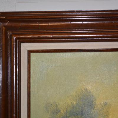 Framed Acrylic on Canvas Signed H. Wilson