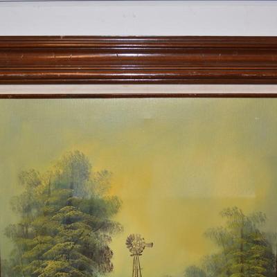 Framed Acrylic on Canvas Signed H. Wilson
