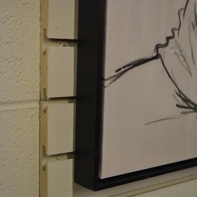 Minimalist Chic Woman in Sitting Pose Wall Art measures 29"x23.25"