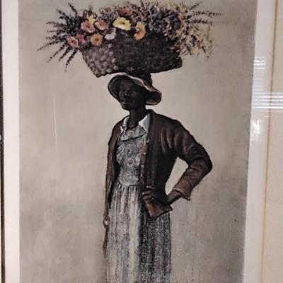 Elizabeth O'Neill Verner (1883-1979) Flower Women of Charleston - Set of 4 Prints Framed and Matted