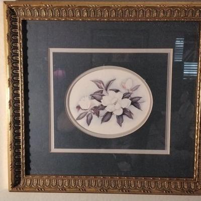 Framed and Matted Magnolia Print