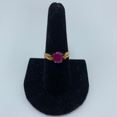 Ruby Colored Stone Jewelry incl 14K Bracelets (B3-KW)