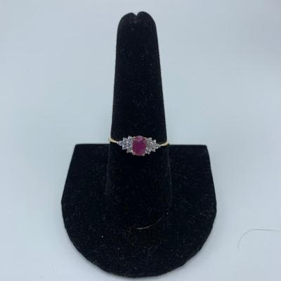 Ruby Colored Stone Jewelry incl 14K Bracelets (B3-KW)