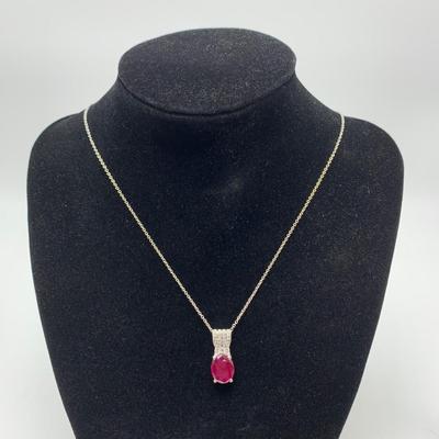 Ruby Colored Stone Jewelry incl 14K Bracelets (B3-KW)