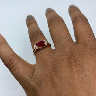 Ruby Colored Stone Jewelry incl 14K Bracelets (B3-KW)