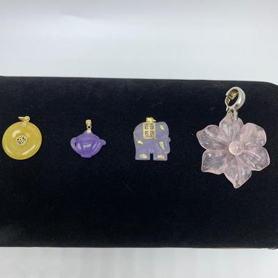 Variety of Stamped 14K and 925 Jade Jewelry (B3-KW)