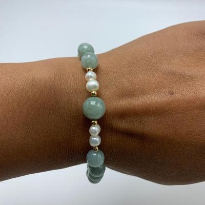 Variety of Stamped 14K and 925 Jade Jewelry (B3-KW)