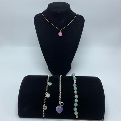 Variety of Stamped 14K and 925 Jade Jewelry (B3-KW)