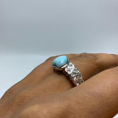 Larimar Stone Jewelry Sets with SARDA Stamped 925 Pendants (B3-KW)