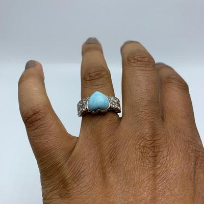 Larimar Stone Jewelry Sets with SARDA Stamped 925 Pendants (B3-KW)