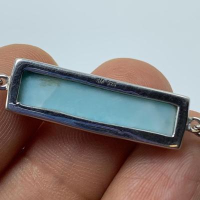 Larimar Stone Jewelry Sets with SARDA Stamped 925 Pendants (B3-KW)