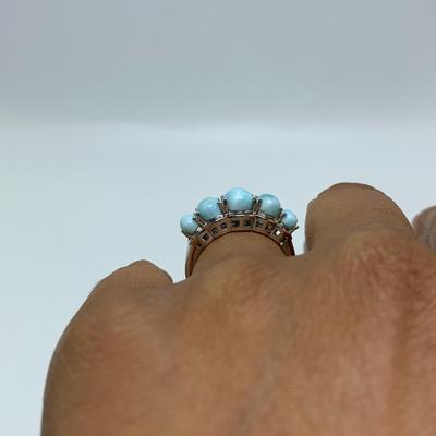 Larimar Stone Jewelry Sets with SARDA Stamped 925 Pendants (B3-KW)