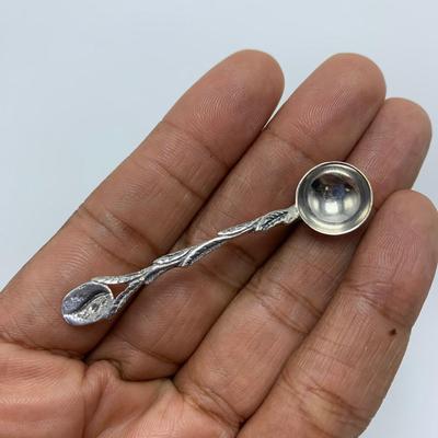 Collection of Coffee Bean Spoons and Sterling Silver Utensils (B3-KW)
