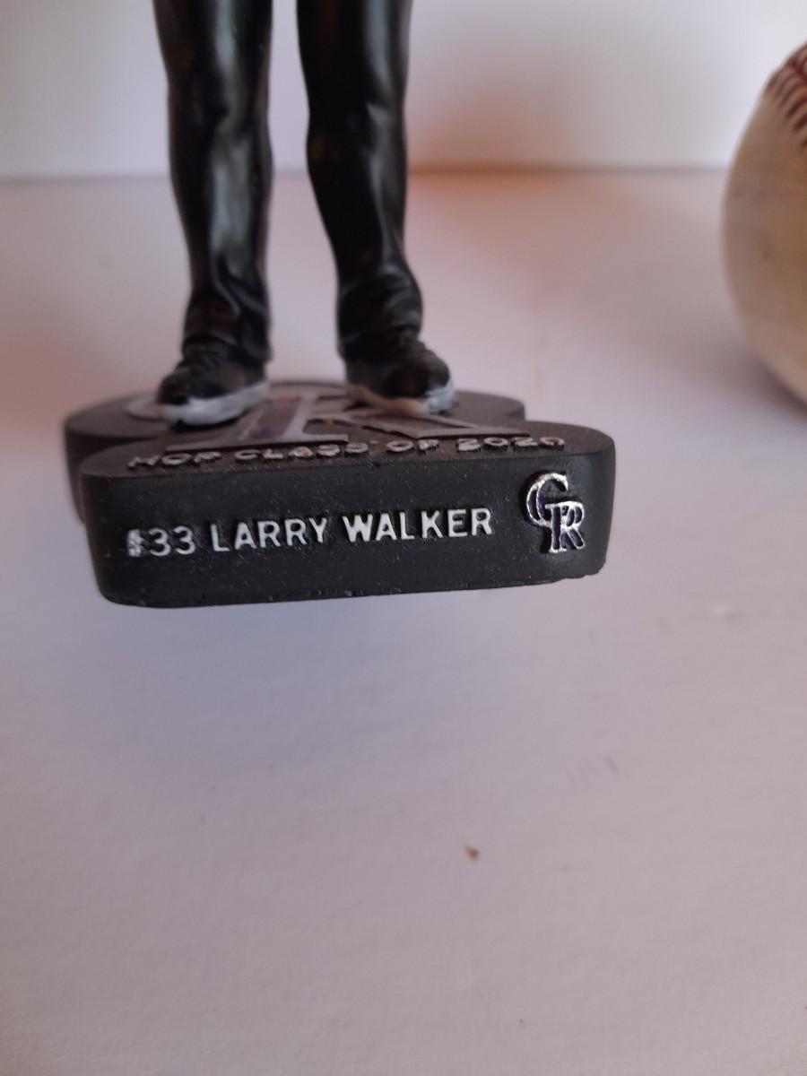 Colorado Rockies #33 Larry Walker Bobble head with game caught