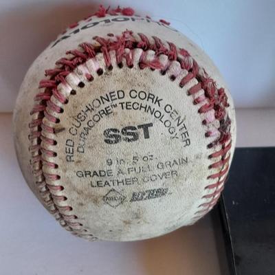 Colorado Rockies cased ticket opening day 1993 with box and a Field caught ball.