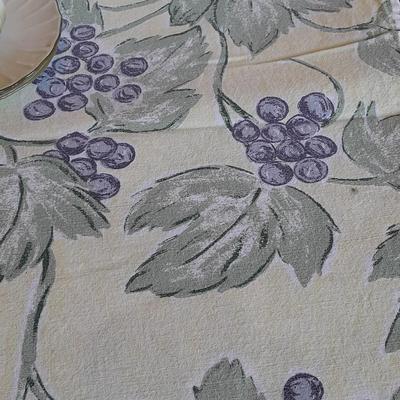Katherine's Collection Porcelain Teacup Set Whir/Green W/Purple Flowers