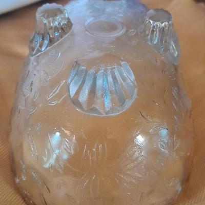 Teleflora Covered Serving Bowl w/Stand, Dansk platter, and Crystal Galway Ireland vintage salt and pepper shakers