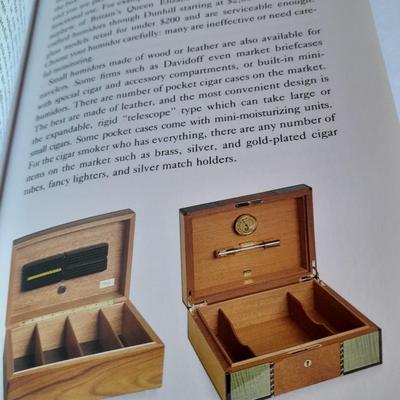 Woodsmen Wooden Cigar Humidor Box with cigar companion book