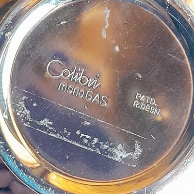 Muriel Senators Cigar box with vintage Colibri Mono gas tabletop lighter