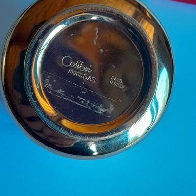 Muriel Senators Cigar box with vintage Colibri Mono gas tabletop lighter