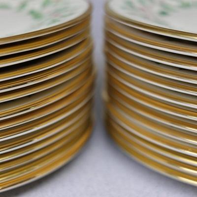 LENOX Holiday Set - (6) Soup Bowls, (6) Fruit Bowls, (3) Condiment/Candy Bowls, (27) Dinner Plates