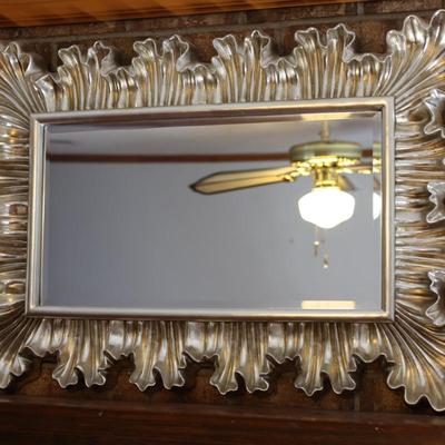Lavish Silver Acanthus Leaf Wall Mirror