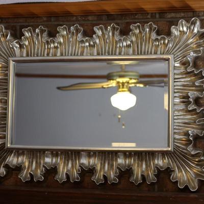 Lavish Silver Acanthus Leaf Wall Mirror