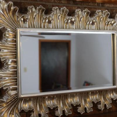 Lavish Silver Acanthus Leaf Wall Mirror