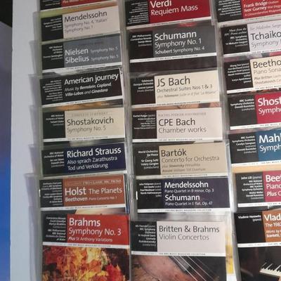 Large lot of Symphony, concert, and other band music on CD Disks Mendelssohn, Bach, Brahms and more