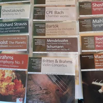 Large lot of Symphony, concert, and other band music on CD Disks Mendelssohn, Bach, Brahms and more