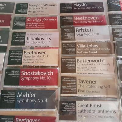 Large lot of Symphony, concert, and other band music on CD Disks Mendelssohn, Bach, Brahms and more