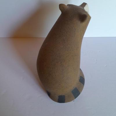 Signed John H. Seymour SEY Stoneware Raccoon Sculpture #286 / 350