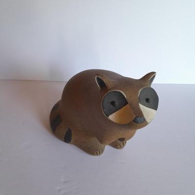 Signed John H. Seymour SEY Stoneware Raccoon Sculpture #286 / 350