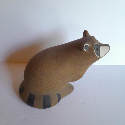 Signed John H. Seymour SEY Stoneware Raccoon Sculpture #286 / 350