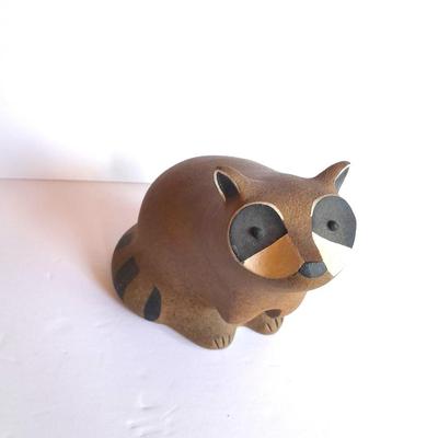 Signed John H. Seymour SEY Stoneware Raccoon Sculpture #286 / 350