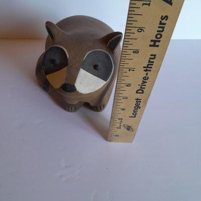 Signed John H. Seymour SEY Stoneware Raccoon Sculpture #286 / 350