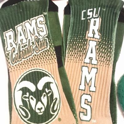 Colorado Rams CSU Apparel - Shirt - four baseball caps - and socks Fort Collins Colorado GO RAMS!