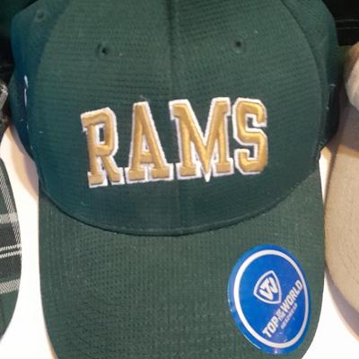 Colorado Rams CSU Apparel - Shirt - four baseball caps - and socks Fort Collins Colorado GO RAMS!