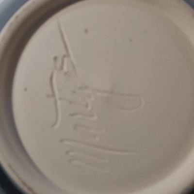Beautiful, signed "Marty B" glazed pottery bowl.
