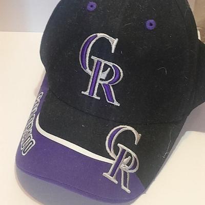 Colorado Rockies Memorabilia Larry Walker # 33 holographic card, coke collector's bottles, Baseball cap, scorecard magazine and more