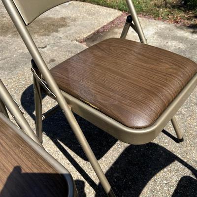 8 Metal Folding Chairs