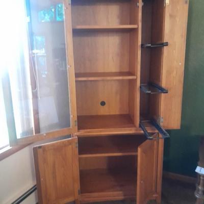 Tall media cabinet / stereo cabinet with media storage