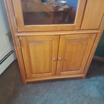 Tall media cabinet / stereo cabinet with media storage